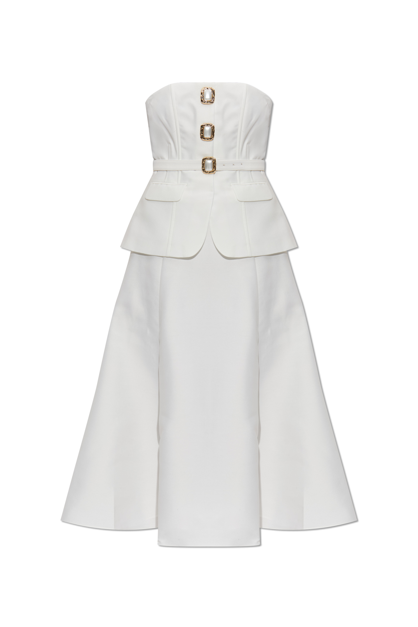 ワンピース SELF PORTRAIT Self-portrait Dresses White (AW25203XW WHITE) White Floral Lace Maxi Dress – self-portrait-US